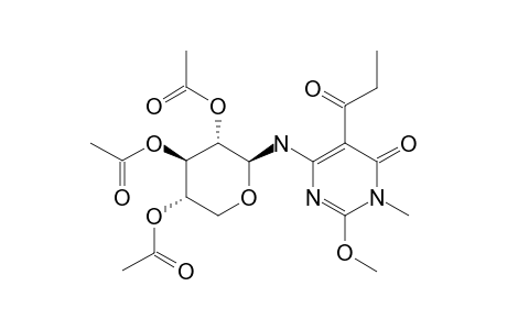 3,4-DIHYDRO-3-METHYL-2-METHOXY-4-OXO-5-PROPIONYL-6-(2,3,4-TRI-O-ACETYL-BETA-D-XYLOPYRANOSYL-AMINO)-PYRIMIDINE