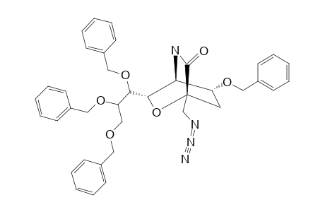 5-AMINO-2,6-ANHYDRO-2-C-(AZIDOMETHYL)-4,7,8,9-TETRA-O-BENZYL-3,5-DIDESOXY-D-ERYTHRO-L-MANNO-NONONO-1,5-LACTAM