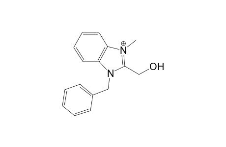 3-Benzyl-2-(hydroxymethyl)-1-methyl-3H-benzimidazol-1-ium