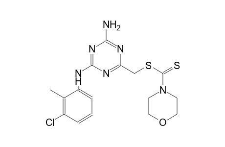 [4-amino-6-(3-chloro-2-methylanilino)-1,3,5-triazin-2-yl]methyl 4-morpholinecarbodithioate