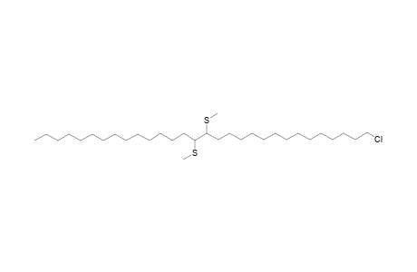 (1-chlorotriacontane-15,16-diyl)bis(methylsulfane)