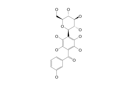 TELEPHENONE-C;4'-C-BETA-D-GLUCOPYRANOSYL-2',3',5',6',3-PENTAHYDROXY-BENZOPHENONE
