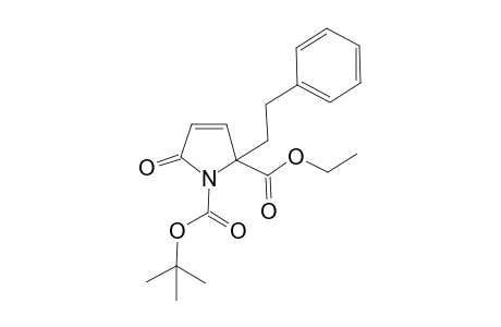 5-keto-2-phenethyl-3-pyrroline-1,2-dicarboxylic acid O1-tert-butyl ester O2-ethyl ester