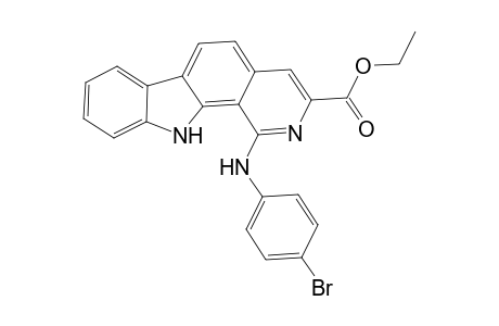 1-(4-Bromophenylamino)-3-(ethoxycarbonyl)-11H-pyrido[3,4-a]carbazole