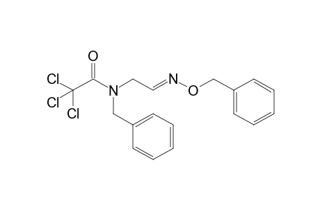 2,2,2-Trichloro-N-(2-phenylmethoxyiminoethyl)-N-(phenylmethyl)acetamide