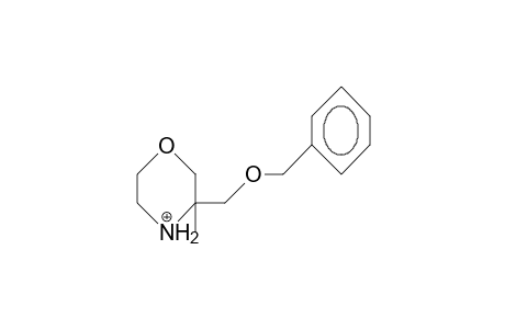 3-Benzyloxymethyl-3-methyl-morpholine cation