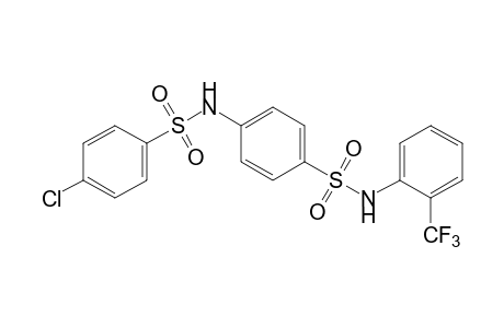 4-chloro-N'-(alpha,alpha,alpha-trifluoro-o-tolyl)-N,4'-bi[benzenesulfonamide]