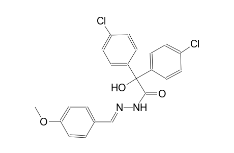 2,2-bis(4-chlorophenyl)-2-hydroxy-N'-[(E)-(4-methoxyphenyl)methylidene]acetohydrazide