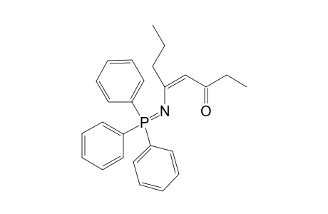 E-2-(Triphenylphosphoranylideneamino)-2-n-propyl-1-ethylacrylaldehyde