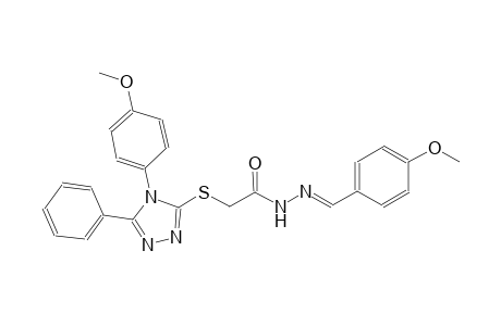 N'-[(E)-(4-methoxyphenyl)methylidene]-2-{[4-(4-methoxyphenyl)-5-phenyl-4H-1,2,4-triazol-3-yl]sulfanyl}acetohydrazide