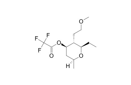 2-BETA-ETHYL-4-BETA-TRIFLUOROACETOXY-3-ALPHA-(2'-METHOXYETHYL)-6-BETA-METHYLTETRAHYDROPYRAN;MAJOR-DIASTEREOMER