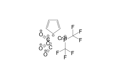 Chromous bis(trifluoromethyl)phosphanide cyclopenta-2,4-dien-1-ide tricarbonyl