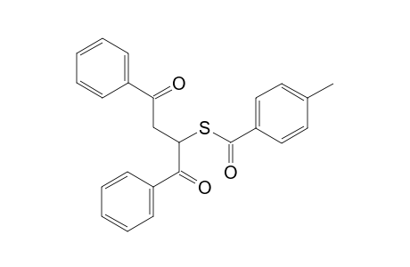 S-(1-Benzoyl-3-oxo-3-phenylpropyl) 4-methylbenzenecarbothioate