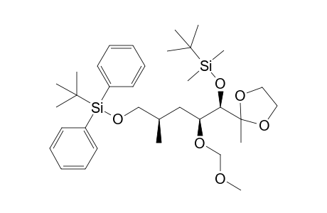 (5R,6S,8R)-6-(methoxymethoxy)-2,2,3,3,8,12,12-heptamethyl-5-(2-methyl-1,3-dioxolan-2-yl)-11,11-diphenyl-4,10-dioxa-3,11-disilatridecane