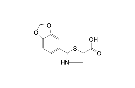 5-thiazolidinecarboxylic acid, 2-(1,3-benzodioxol-5-yl)-