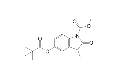 1-Methoxycarbonyl-3-methyl-5-(trimethylacetyloxy)-2-oxoindole