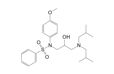 benzenesulfonamide, N-[3-[bis(2-methylpropyl)amino]-2-hydroxypropyl]-N-(4-methoxyphenyl)-