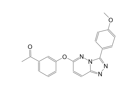 ethanone, 1-[3-[[3-(4-methoxyphenyl)[1,2,4]triazolo[4,3-b]pyridazin-6-yl]oxy]phenyl]-