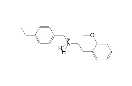 N-(4-ethylbenzyl)-2-(2-methoxyphenyl)ethanaminium