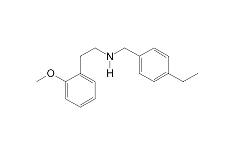 N-[(4-Ethylphenyl)methyl]-2-(2-methoxyphenyl)ethan-1-amine