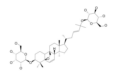 GOYAGLYCOSIDE-E;25-BETA-D-GLUCOPYRANOSYL-5-BETA,19-EPOXYCUCURBITA-6,23-DIENE-3-BETA,25-DIOL-3-O-BETA-D-ALLOPYRANOSIDE