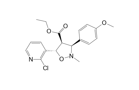 ETHYL-(3S*,4S*,5S*)-5-(2-CHLORO-PYRIDIN-3-YL)-3-(4-METHOXYPHENYL)-2-METHYL-ISOXAZOLIDINE-4-CARBOXYLATE