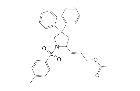 (E)-3-(4,4-Diphenyl-1-tosylpyrrolidin-2-yl)allyl Acetate