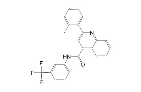 2-(2-methylphenyl)-N-[3-(trifluoromethyl)phenyl]-4-quinolinecarboxamide