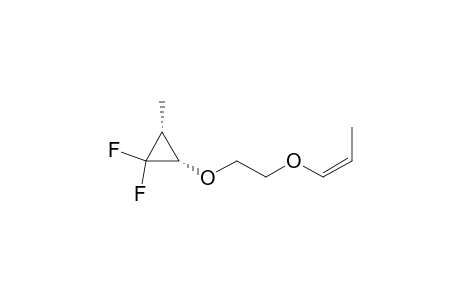 Cyclopropane, 1,1-difluoro-2-methyl-3-[2-(1-propenyloxy)ethoxy]-, [2.alpha.,3.alpha.(Z)]-(.+-.)-