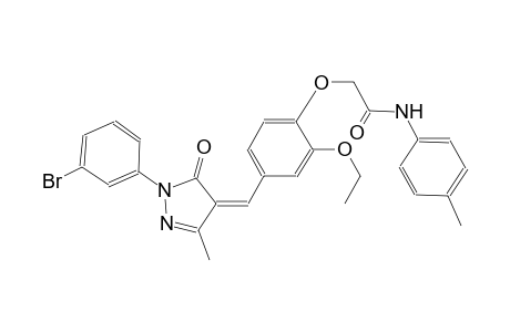2-(4-{(Z)-[1-(3-bromophenyl)-3-methyl-5-oxo-1,5-dihydro-4H-pyrazol-4-ylidene]methyl}-2-ethoxyphenoxy)-N-(4-methylphenyl)acetamide