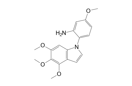 5-Methoxy-2-(4,5,6-trimethoxy-indol-1-yl)-phenylamine