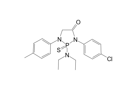 3-(4-Chloro-phenyl)-2-diethylamino-2-thioxo-1-p-tolyl-2lambda(5)-[1,3,2]diazaphospholidin-4-one