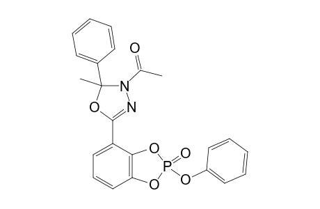 1-[2-(PHENYL)-5-[2-(PHENOXY)-1,3,2-BENZODIOXA-PHOSPHOLE-4-YL-2-OXIDE]-2-METHYL-1,3,4-OXADIAZOLE-3(2H)-YL]-ETHANONE