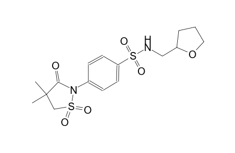 benzenesulfonamide, 4-(4,4-dimethyl-1,1-dioxido-3-oxo-2-isothiazolidinyl)-N-[(tetrahydro-2-furanyl)methyl]-