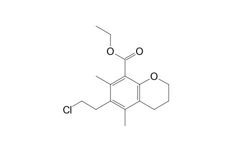 Ethyl 6-(2-chloroethyl)-3,4-dihydro-5,7-dimethyl-2H-chromene-8-carboxylate