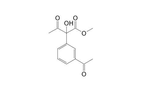 Methyl 2-hydroxy-3-oxo-2-(3'-acetyl)phenylbutanoate