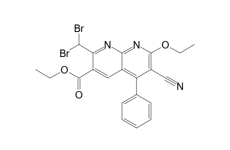Ethyl 2-dibromomethyl-6-cyano-7-ethoxy-5-phenyl-1,8-naphthyridine-3-carboxylate
