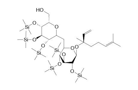 6-O-(.alpha.-L-rhamnopyranosyl)-.beta.-[(R)-linalyl]-D-glucopyranoside-hexakis(trimethylsilyl)-ether