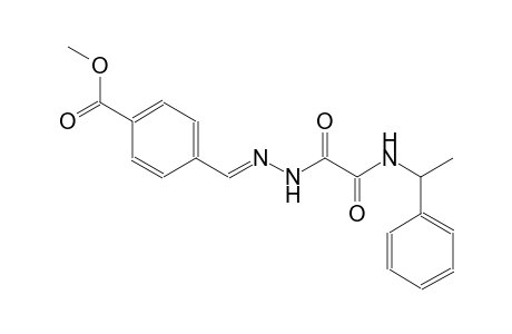 benzoic acid, 4-[(E)-[[1,2-dioxo-2-[(1-phenylethyl)amino]ethyl]hydrazono]methyl]-, methyl ester