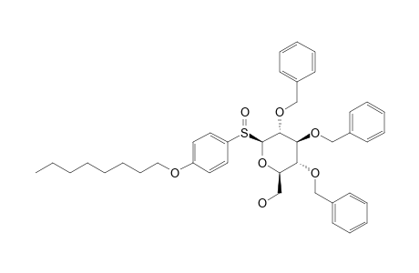 PARA-OCTYLOXYPHENYL-2,3,4-TRI-O-BENZYL-BETA-D-GLUCOPYRANOSYL-SULFOXIDE;MAJOR-COMPONENT