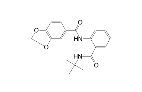 N-{2-[(tert-butylamino)carbonyl]phenyl}-1,3-benzodioxole-5-carboxamide