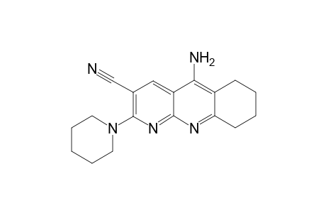 5-Amino-2-piperidin-1-yl-6,7,8,9-tetrahydrobenzo[1,8-b]-naphthyridine-3-carbonitrile