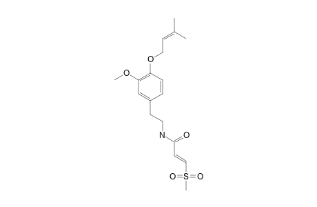 O-METHYLSAKAMBULLIN;(E)-3-(METHYLSULFONYL)-PROPENOIC-ACID-4-(3-METHYL-2-BUTENYLOXY)-3-METHOXYPHENETHYL-AMIDE