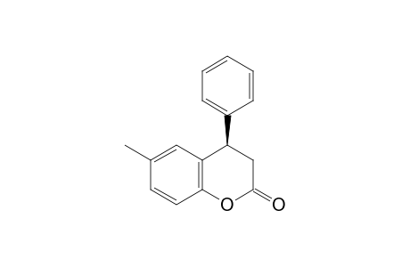 (R)-6-Methyl-4-phenyl-3,4-dihydrochromen-2-one