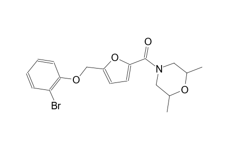 2-bromophenyl {5-[(2,6-dimethyl-4-morpholinyl)carbonyl]-2-furyl}methyl ether