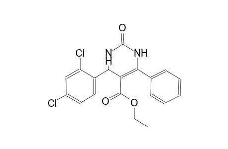 5-pyrimidinecarboxylic acid, 4-(2,4-dichlorophenyl)-1,2,3,4-tetrahydro-2-oxo-6-phenyl-, ethyl ester