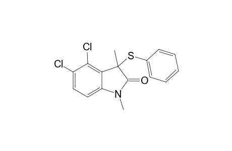 4, 5-Dichloro-1, 3-dimethyl-3-(phenylthio)indolin-2-one