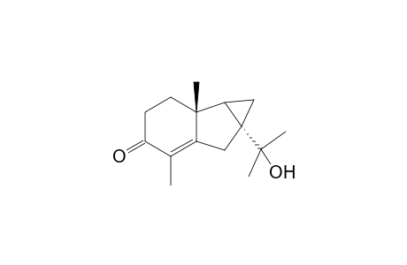 4-(1'-Hydroxy-1'-methylethyl)-1,7-dimethyltricyclo[4.4.0.0(2,4)]dec-6-en-7-one