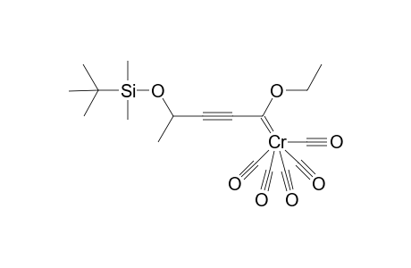 [ 4-( t-Butyldimethylsilyloxy)-1-ethoxy-2-pentynylidene ]pentacarbonyl chromium