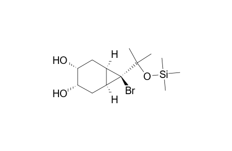 (1a,3a,4a,6a,7a)-7-bromo-7-(1'-methyl-1'-trimethylsilyloxyethyl)bicyclo[4.1.0]heptane-3,4-diol